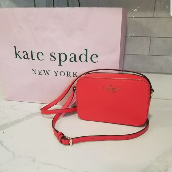 NWT! Kate Spade Gazpacho Red/Orange Mini Camera Crossbody Bag - Picture 6 of 14